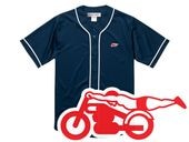 �����ԡ��ɥ��ǥ����� BASEBALL SHIRT�ʶ�SPEED ADDICT�١����ܡ��륷��ġ�NAVY