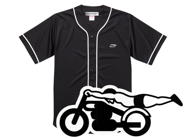 �����ԡ��ɥ��ǥ����� BASEBALL SHIRT�ʶ�SPEED ADDICT�١����ܡ��륷��ġ�BLACK