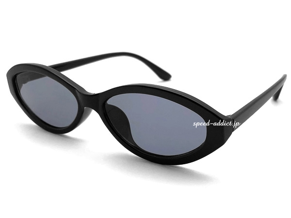 SOFT FOX NARROW SUNGLASS�ʥ��եȥե��å����ʥ������󥰥饹��BLACK �� SMOKE