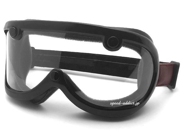 GREASER 60's VINTAGE GOGGLE LEATHER MODEL�ʥ��꡼����60s�ӥ�ơ�����������쥶����ǥ��BLACK �� BROWN