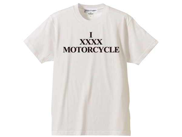 I XXXX MOTORCYCLE T-shirt��I XXXX�⡼������������T����ġ�WHITE