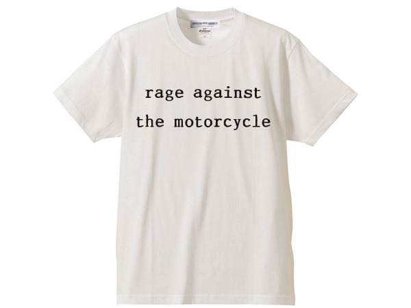 rage against the motorcycle T-shirt�ʥ쥤���������󥹥ȥ��⡼������������T����ġ�WHITE
