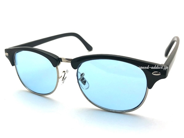 SIRMONT BROW SUNGLASS�ʥ������ȥ֥������󥰥饹��BLACK �� LIGHT BLUE