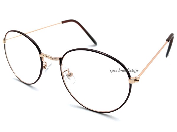  METAL BOSTON SUNGLASSʼ᥿ܥȥ󥵥󥰥饹BROWN/GOLD  CLEAR
