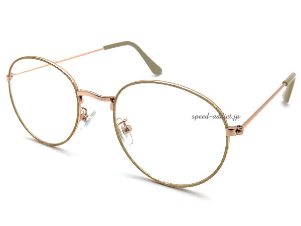  METAL BOSTON SUNGLASSʼ᥿ܥȥ󥵥󥰥饹BEIGE/GOLD  CLEAR
