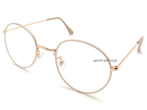  METAL BOSTON SUNGLASSʼ᥿ܥȥ󥵥󥰥饹IVORY/GOLD  CLEAR