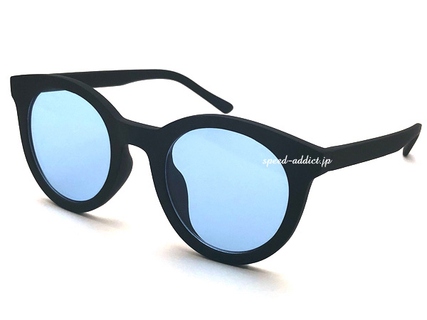 BOSTON RUBBER FRAME SUNGLASSʥܥȥСե졼ॵ󥰥饹˱äBLACK  LIGHT BLUE