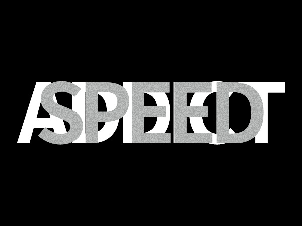 SPEED ADDICT OVERLAP T-shirt BLACK