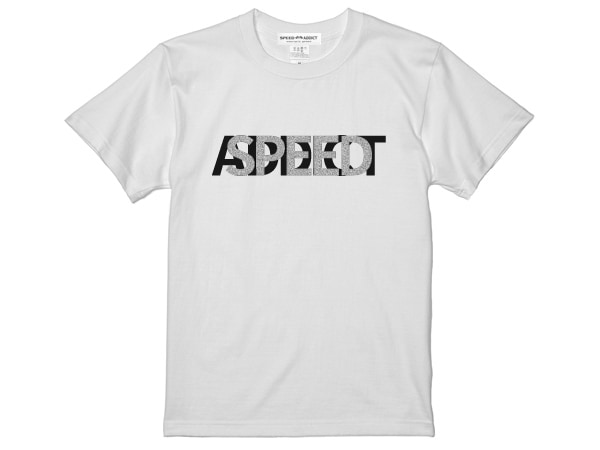 SPEED ADDICT OVERLAP T-shirt WHITE