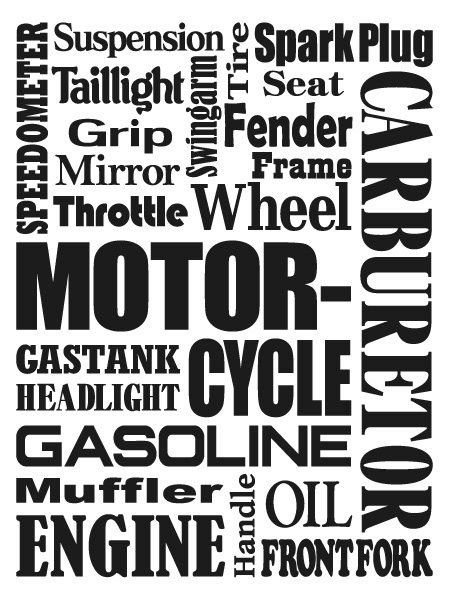 "MOTORCYCLE" T-shirt WHITE