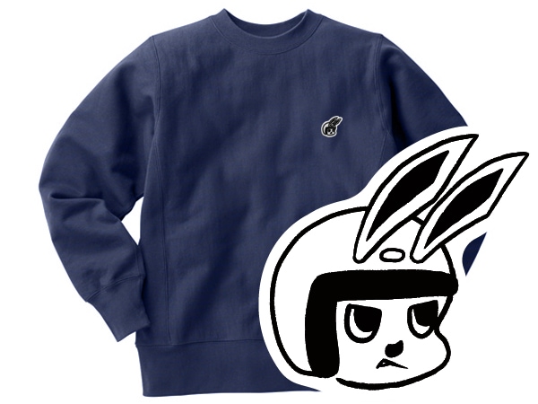 Champion Reverse Weave TYPE CHECKER RABBIT SWEAT�ʥ����ԥ����С����������֥����ץ����å�����ӥåȥ������åȡ�NAVY