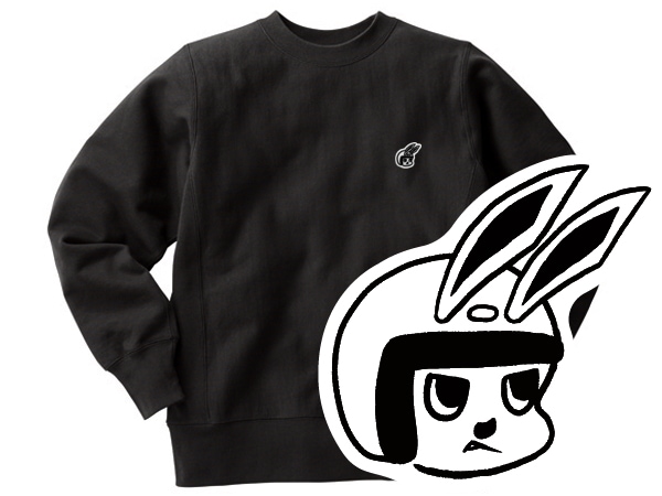 Champion Reverse Weave TYPE CHECKER RABBIT SWEAT�ʥ����ԥ����С����������֥����ץ����å�����ӥåȥ������åȡ�BLACK