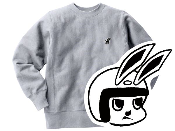 Champion Reverse Weave TYPE CHECKER RABBIT SWEAT�ʥ����ԥ����С����������֥����ץ����å�����ӥåȥ������åȡ�GRAY