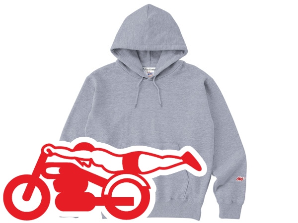 µ���ԡ��ɥ��ǥ����� PARKA��SPEED ADDICT�ѡ�������GRAY �� RED