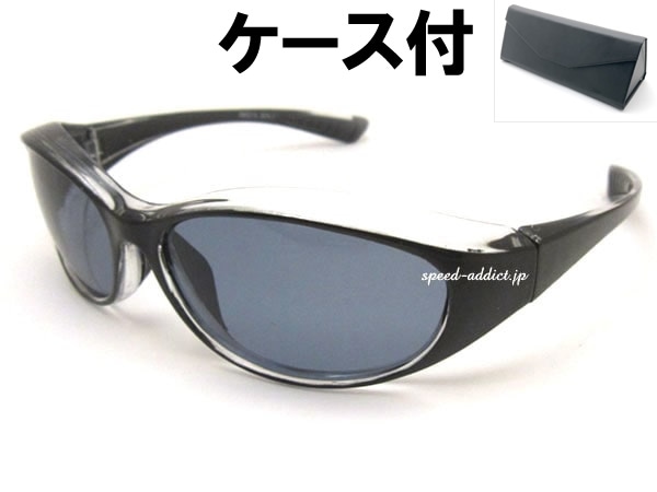 PORALIZED BIKER SHADE WIND GUARD���и��Х������������ɥ�����ɥ����ɡ�BLACK/CLEAR �� �и�SMOKE + �ᥬ�ͥ����� BLACK
