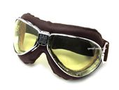 nannini TT GOGGLE�ʥʥ�ˡ���TT���������BROWN/CHROME �� ANTI FOG YELLOW