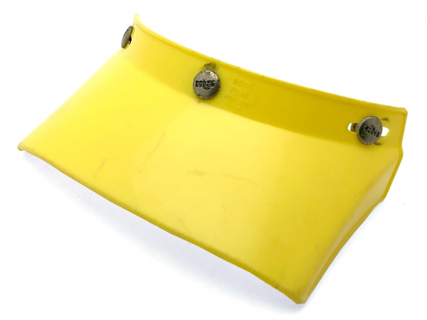 70's USA�� VINTAGE PAULSON MOTO PEAK VISOR 3snap��70s�ӥ�ơ����ݡ��륽���ȥԡ����Х�����3���ʥåס�YELLOW