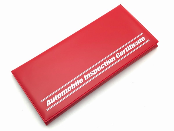 Automobile Inspection Certificate �����ޤ�ָ��ڥ����� RED �� WHITE