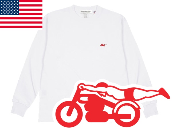 USA���åȥ� SUPER HEAVY WEIGHT ���ԡ��ɥ��ǥ����� L/S T-shirt�ʥ����ѡ��إ������������ȥ��󥰥��꡼��T����ġ�WHITE