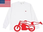 USA���åȥ� SUPER HEAVY WEIGHT ���ԡ��ɥ��ǥ����� L/S T-shirt�ʥ����ѡ��إ������������ȥ��󥰥��꡼��T����ġ�WHITE