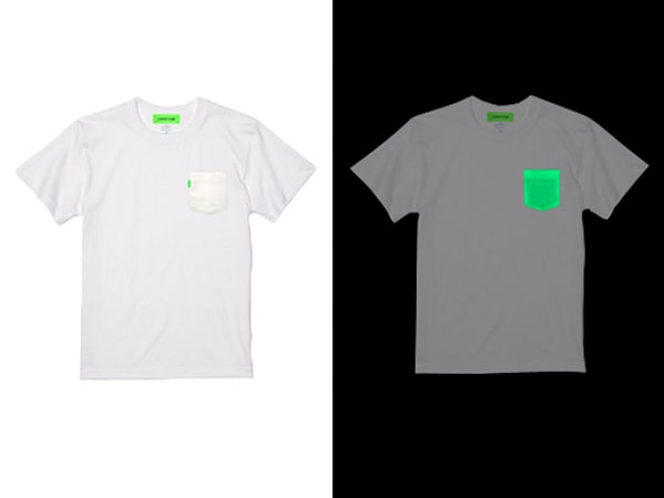 GROW IN THE DARK POCKET T-shirt�ʥݥ��å�T����ġ�WHITE