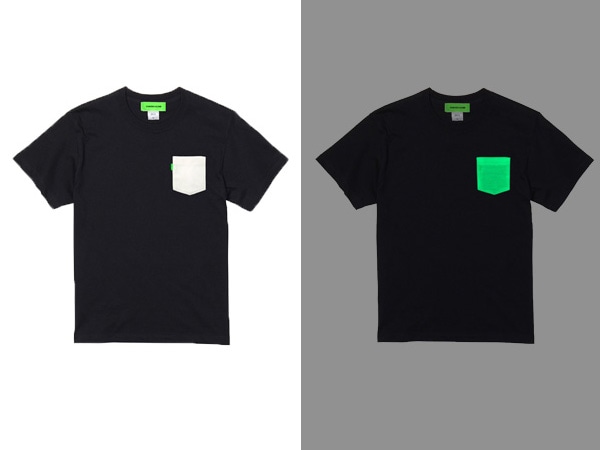GROW IN THE DARK POCKET T-shirt�ʥݥ��å�T����ġ�BLACK