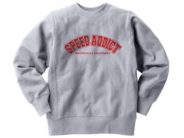 Champion Reverse Weave TYPE SPEED ADDICT COLLEGE LOGO SWEAT�ʥ����ԥ����С����������֥����ץ���å������������åȡ�GRAY 