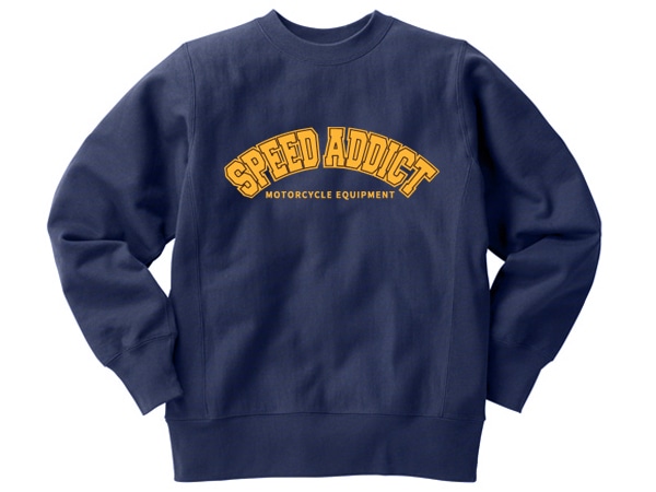 Champion Reverse Weave TYPE SPEED ADDICT COLLEGE LOGO SWEAT�ʥ����ԥ����С����������֥����ץ���å������������åȡ�NAVY