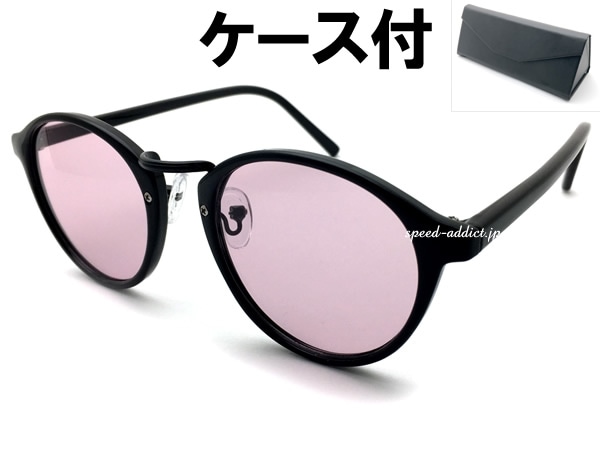 BOSTON SUNGLASS for JAPANESE�ʥܥ��ȥ󥵥󥰥饹for����ѥˡ�����BLACK/BLACK �� LIGHT PINK + �ᥬ�ͥ����� BLACK