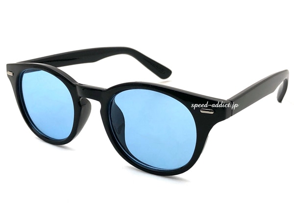 ROUND BOSTON SUNGLASSʥ饦ɥܥȥ󥵥󥰥饹BLACK  BLUE
