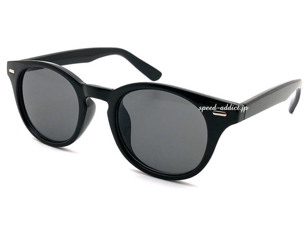 ROUND BOSTON SUNGLASS�ʥ饦��ɥܥ��ȥ󥵥󥰥饹��BLACK �� SMOKE