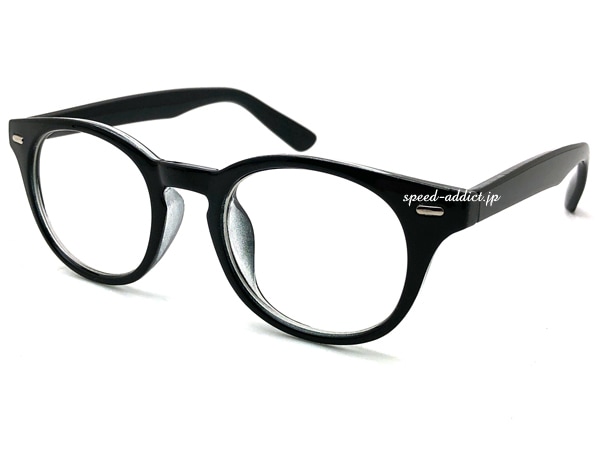 ROUND BOSTON SUNGLASS�ʥ饦��ɥܥ��ȥ󥵥󥰥饹��BLACK �� CLEAR