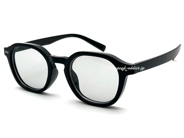 CROWN PANTO SQUARE SUNGLASS�ʥ��饦��ѥ�ȥ����������󥰥饹��BLACK �� LIGHT SMOKE
