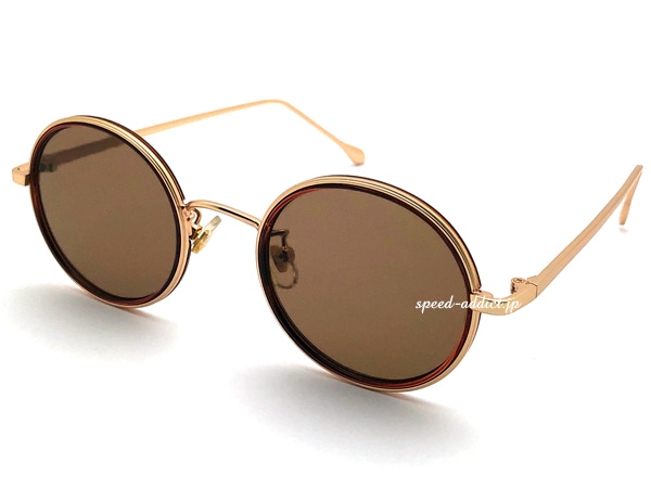 INNER RIM ROUND SUNGLASS�ʥ���ʡ����饦��ɥ��󥰥饹�˱�ä�GOLD/BROWN �� BROWN