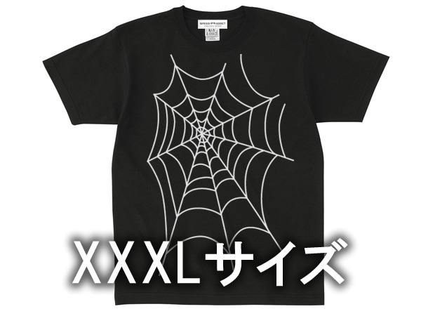 XXXL������ SPIDERWEB T-shirt��3XL SIZE ���ѥ�����������T����ġ�BLACK