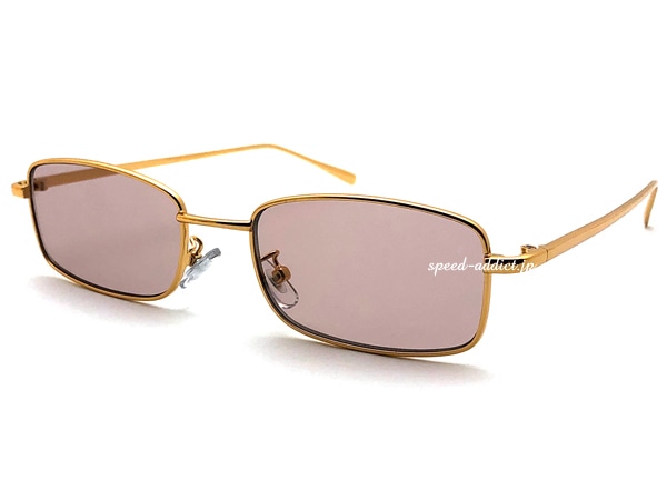METAL SQUARE SUNGLASS for JAPANESE�ʥ᥿�륹���������󥰥饹for����ѥˡ�����GOLD �� LIGHT BROWN