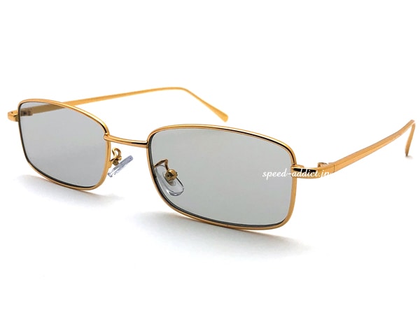 METAL SQUARE SUNGLASS for JAPANESEʥ᥿륹󥰥饹forѥˡGOLD  LIGHT SMOKE