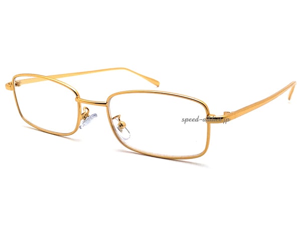 METAL SQUARE SUNGLASS for JAPANESE�ʥ᥿�륹���������󥰥饹for����ѥˡ�����GOLD �� CLEAR