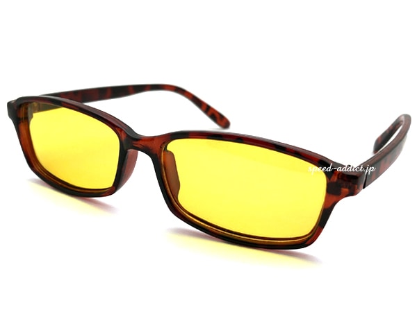 NIGHT DRIVE POLARIZED SQUARE NARROW SUNGLASSʥʥȥɥ饤иʥ󥰥饹ˤ٤ù  YELLOW