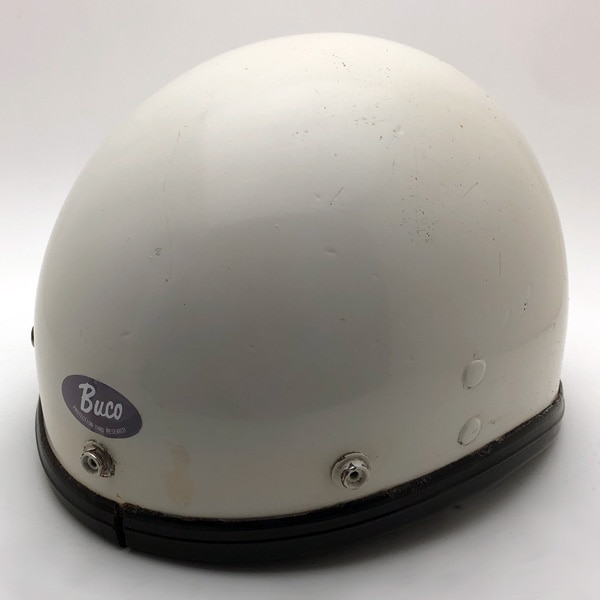 60's 吊り天井 純正チンカップ付 BUCO PROTECTOR 初期型 WHITE | SPEED