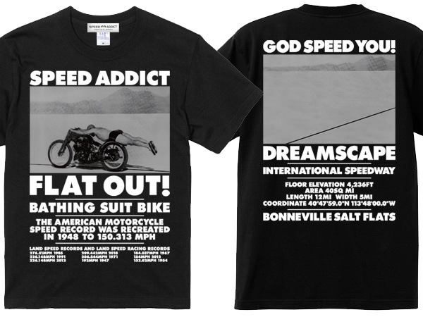 FLAT OUT! T-shirt�ʥե�åȥ�����T����ġ�BLACK