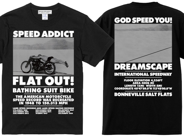 FLAT OUT! T-shirt�ʥե�åȥ�����T����ġ�BLACK