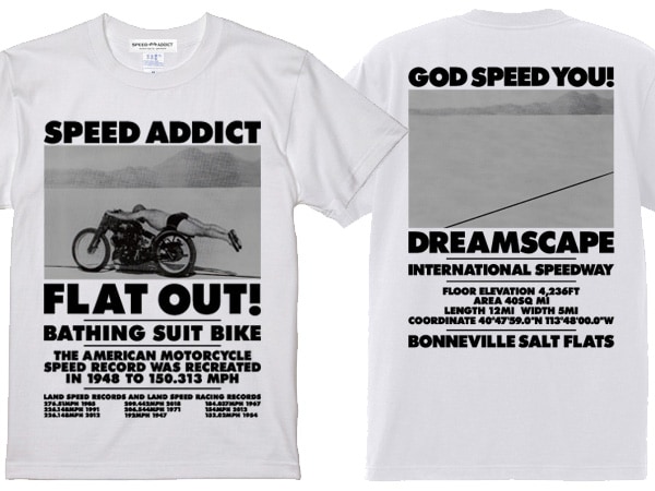 FLAT OUT! T-shirtʥեåȥTġWHITE