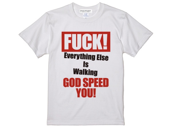 FUCK! BOX LOGO T-SHIRTʥեåܥåTġWHITE