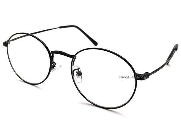 METAL ROUND BOSTON SUNGLASS�ʥ᥿��饦��ɥܥ��ȥ󥵥󥰥饹�˱�ä�BLACK �� CLEAR