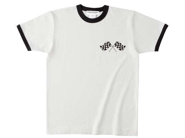 CHECKER FLAGS Ringer T-shirtʥåեå󥬡TġWHITE  BLACK