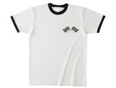CHECKER FLAGS Ringer T-shirt�ʥ����å����ե�å���󥬡�T����ġ�WHITE �� BLACK
