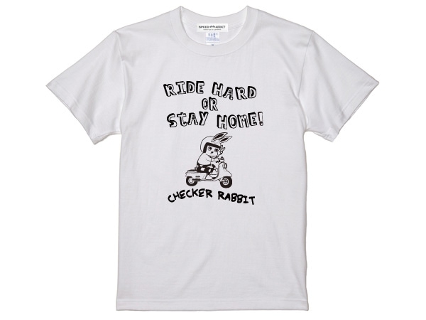 CHECKER RABBIT T-shirtʥåӥåTġWHITE