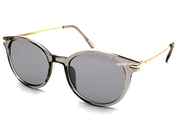 CLEAR WELLINGTON SUNGLASS�ʥ��ꥢ�������ȥ󥵥󥰥饹��CLEAR GRAY/GOLD �� LIGHT SMOKE