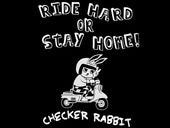 CHECKER RABBIT T-shirt�ʥ����å�����ӥå�T����ġ�BLACK